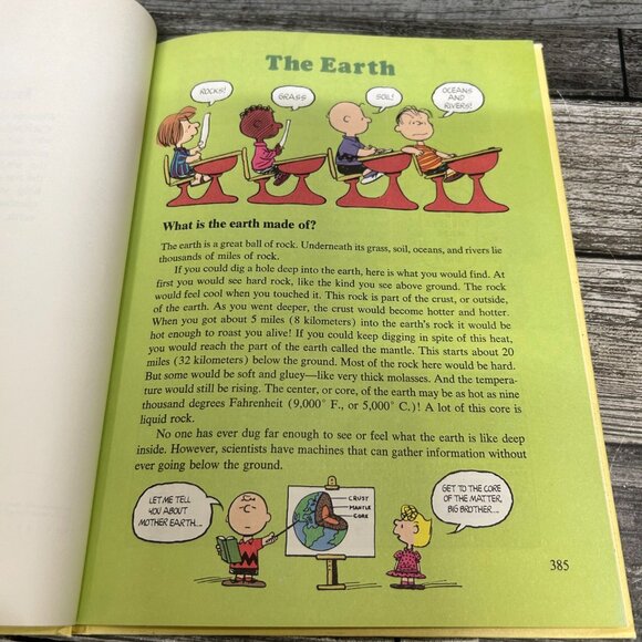 1980s Charlie Brown's Cyclopedia Featuring Earth Weather Book Volume 9 - Picture 5 of 6